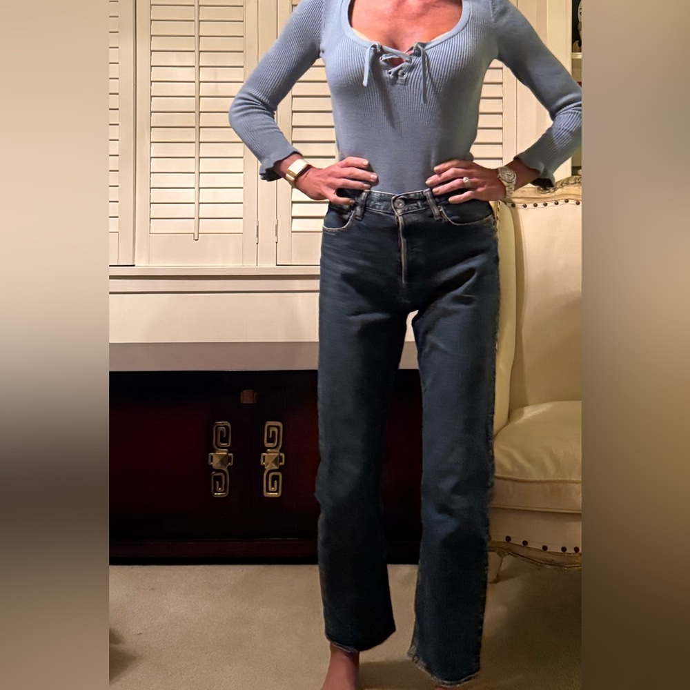 Moussy Vintage high waisted straight leg jeans